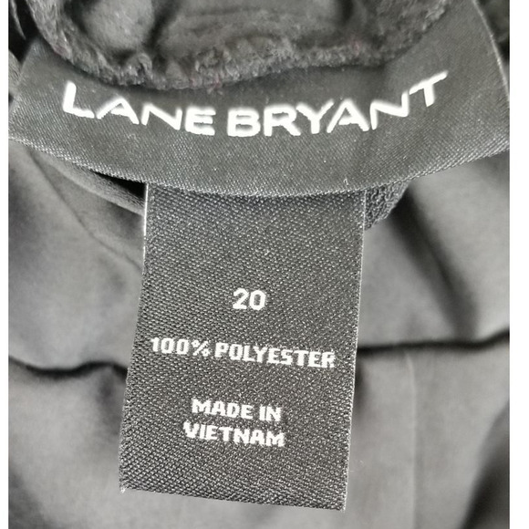 Lane Bryant Black Ruffle Waist Belted Women's Dress Pants Sz 20 - Picture 5 of 5